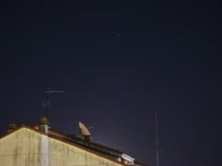 Moonrise Over Satellite Dish (Timelapse)