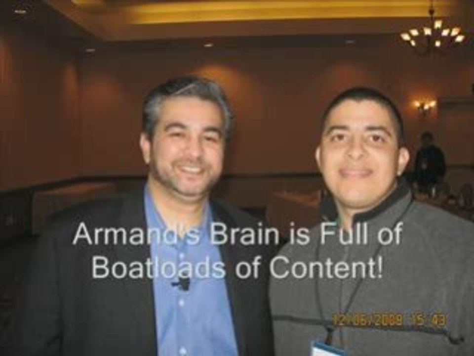 (Albert Torres) Networking at a (Armand Morin) live event