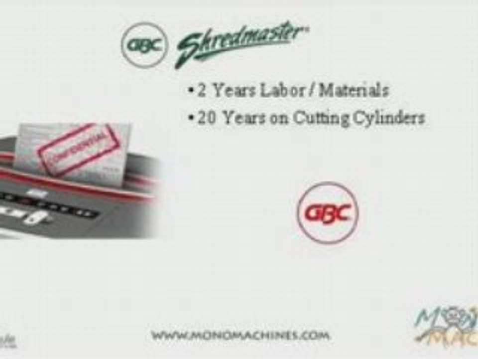 GBC ShredMaster RSX128 Jam Free Cross-Cut Shredder - Warrant