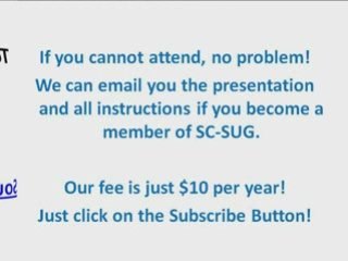South Carolina SAS Users Group Winter Meeting
