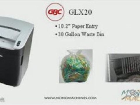 GBC ShredMaster GLX20 Cross-Cut Shredder - Tour
