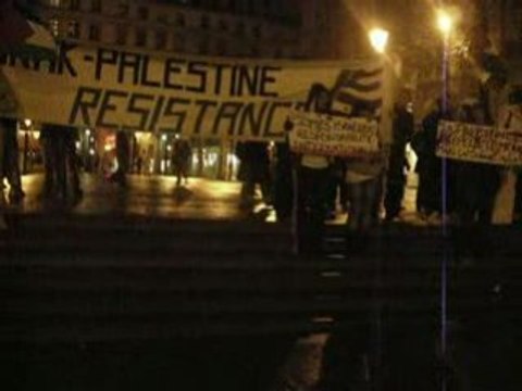 Rassemblement contre la barbarie sioniste Paris 12/01/09 p1