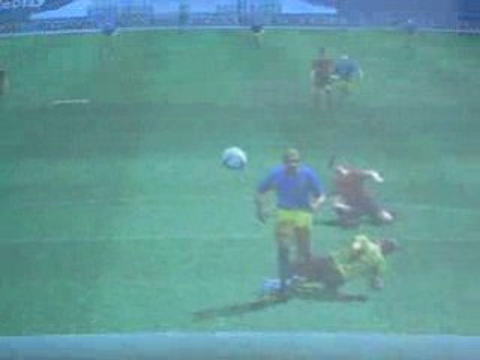 Pichenette que j'ai faite sur PES 4 sur PC fasse a Casillas