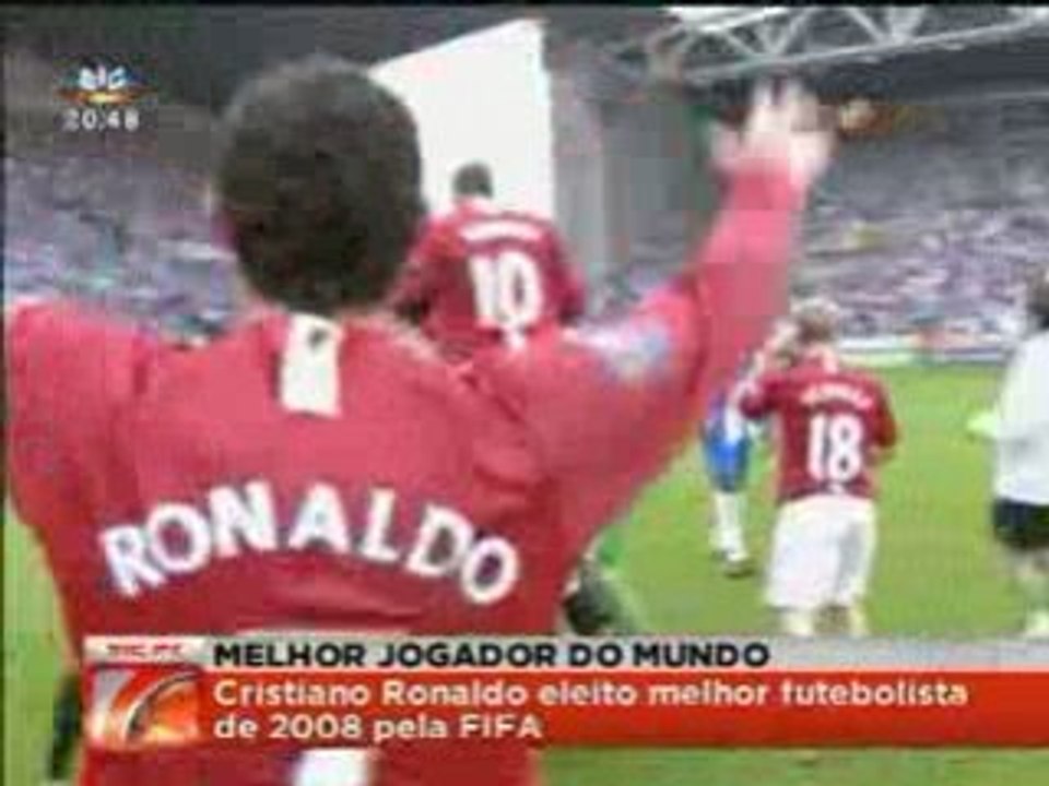 Cristiano Ronaldo meilleur joueur fifa 2008