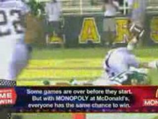 College Football Minute Presented by McDonald's Monopoly