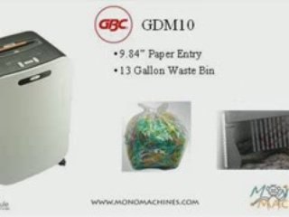 GBC ShredMaster GDM10 Micro-Cut Jam Free Shredder - Tour