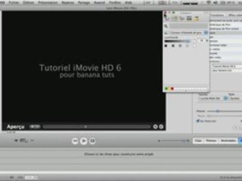 Tutoriel iMovie HD