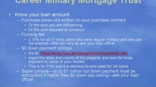The VA hs many Loan programs for verterans