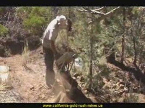 Gold Prospecting - Drywashing @ San Bernardino- Gold Nuggets