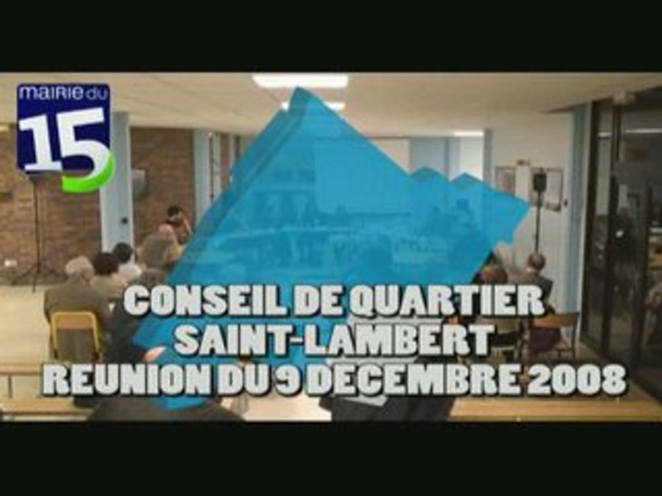 Conseil de Quartier - Saint-Lambert