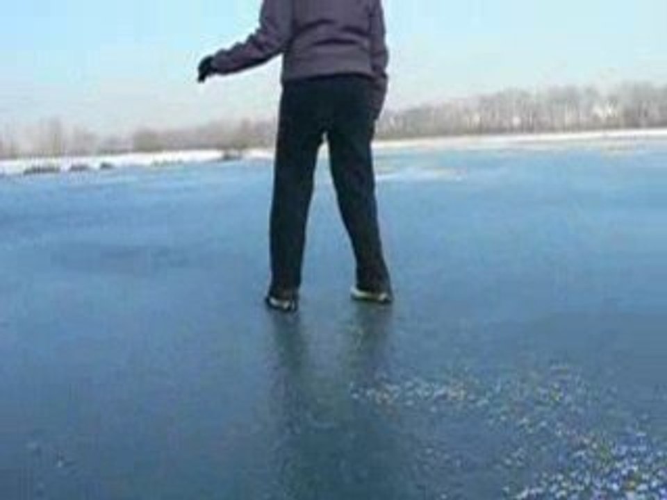 lac de Vaires-sur-Marne gelé