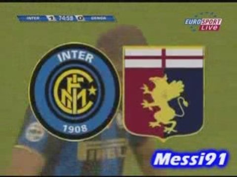 ADRIANO 1-0 INTER MILAN - GENOA COUPE D'ITALIE