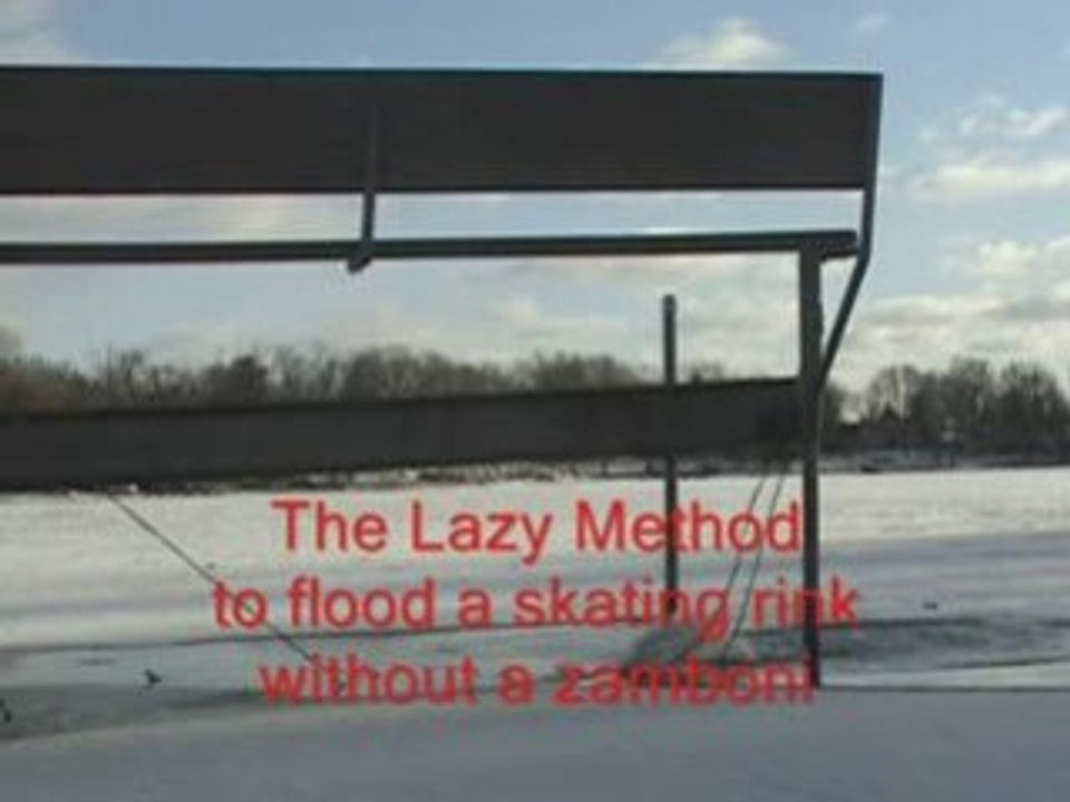 Flooding A Skating Rink for Lake and Pond De-Ic...