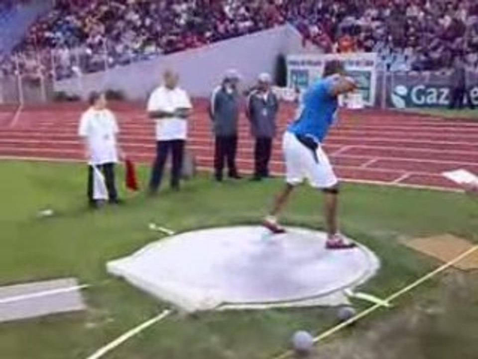 Athlé lancer poids meeting Lille Yves Niaré 20m22