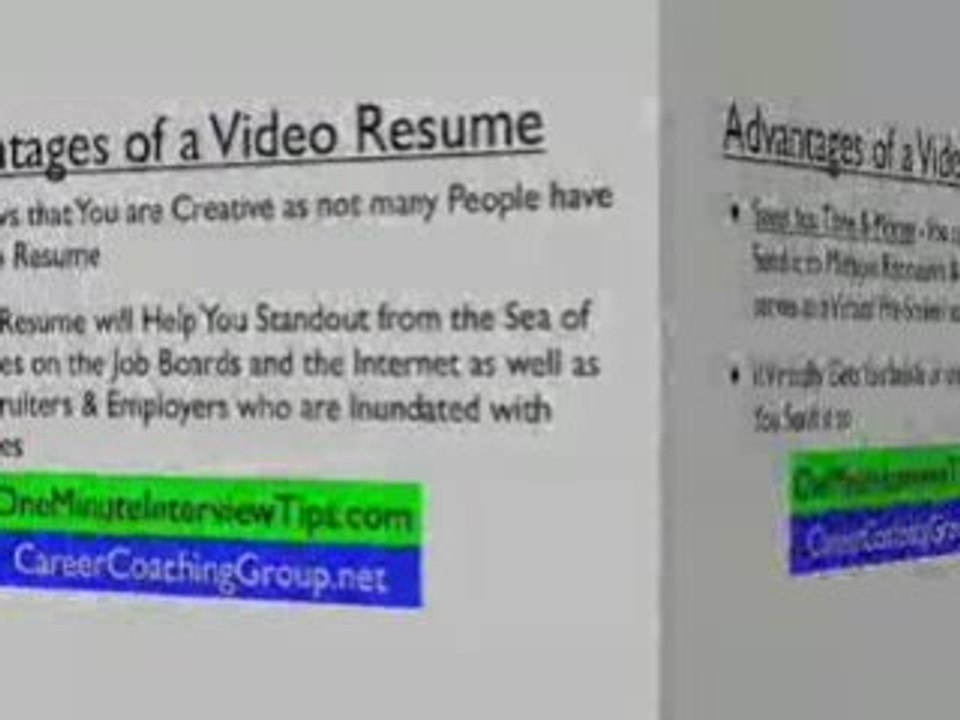 job interview questions video resumes in interview process