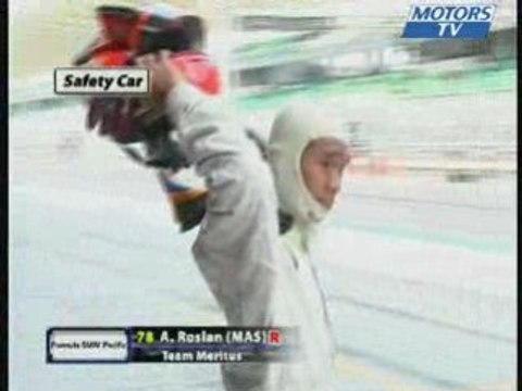 Deuxieme crash Formule BMW AFOS 2008 Sepang