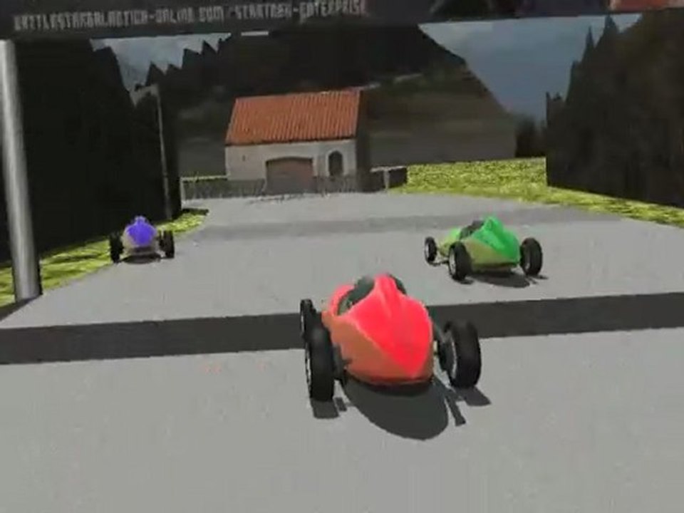 Course d'anciennes formules 1 en 3D avec Lightwave