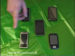 Video confronto smartphone touchscreen presentazione