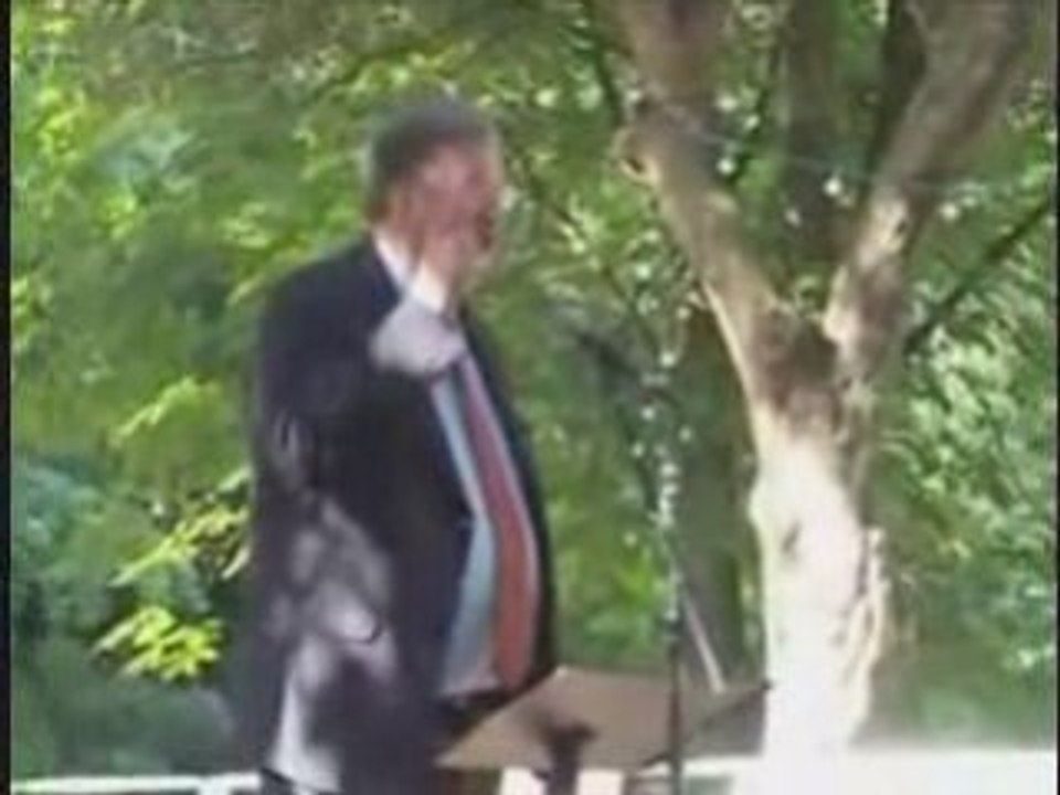 Georges Frêche devant un auditoir sioniste