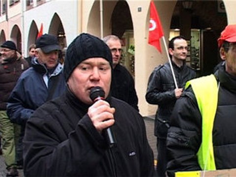 Manif General Motors à Strasbourg
