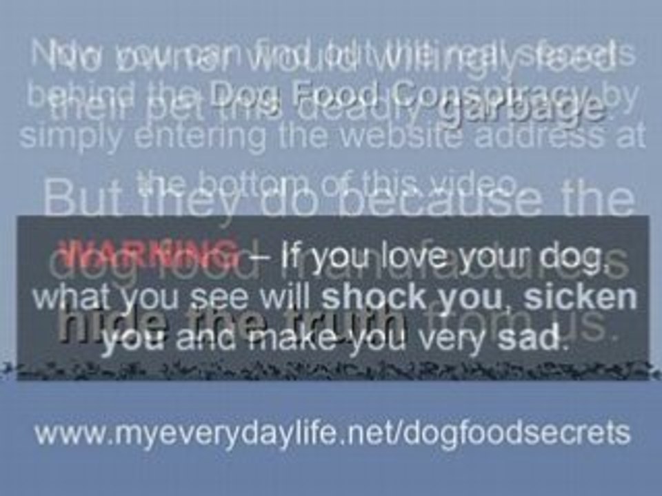 Best Dog Food is Homemade Dog Food - Don't Poison Your Pet