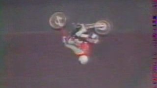 1st backflip moto ever Reckless rex 1976 water jump fmx