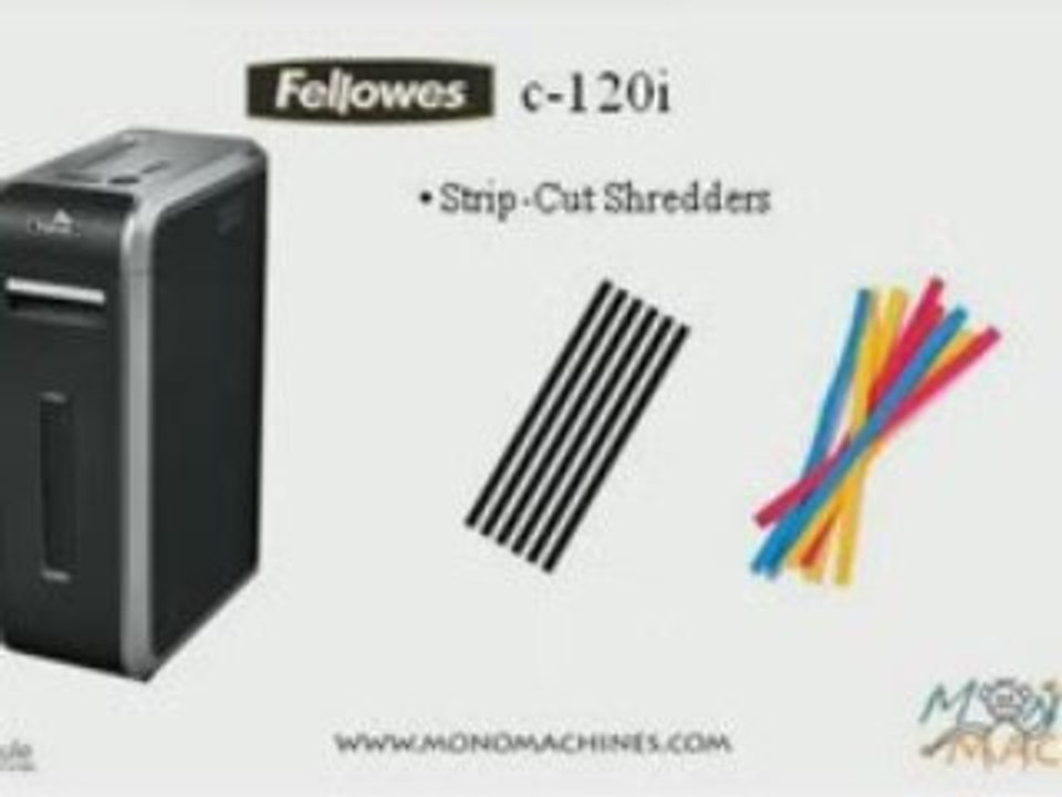 Fellowes c120i Powershred Strip Cut Paper Shredder - Tour