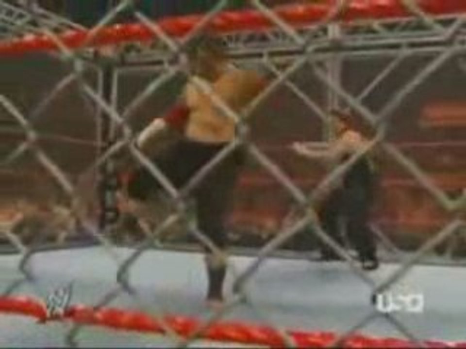 Jeff Hardy vs Umaga steel cage match