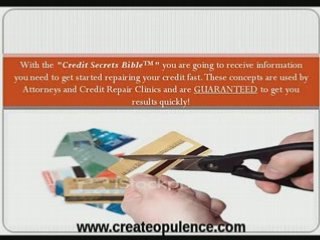 Credit Secret Bible Improve  credit score less than 30 days