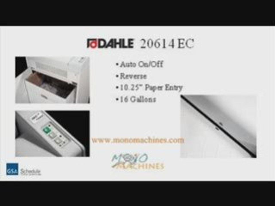 Dahle 20614 EC Cross Cut Paper Shredder - Tour