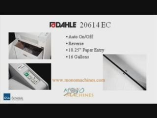 Dahle 20614 EC Cross Cut Paper Shredder - Tour