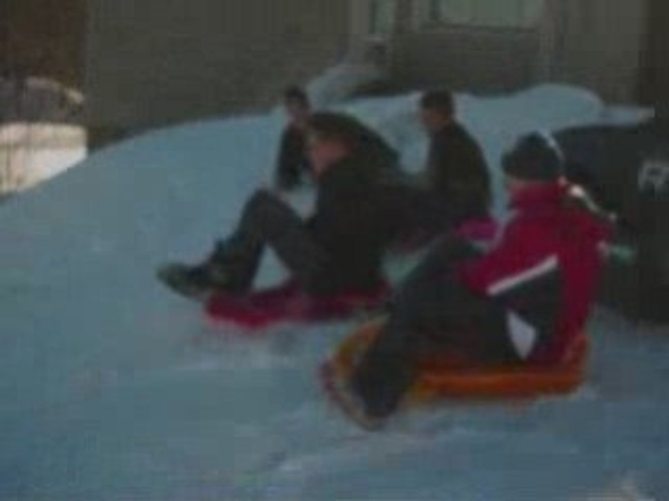 aprés midi à la luge