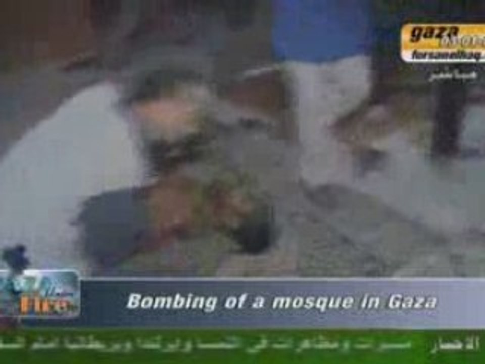 mosquee bombardee a gaza