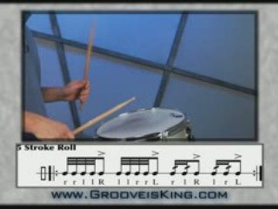 5 Stroke Roll - Drum Lessons - Drum Rudiments