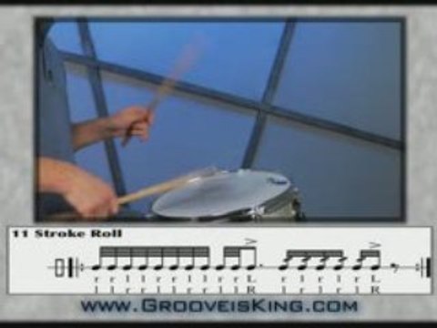 11 Stroke Roll - Drum Lessons - Drum Rudiments