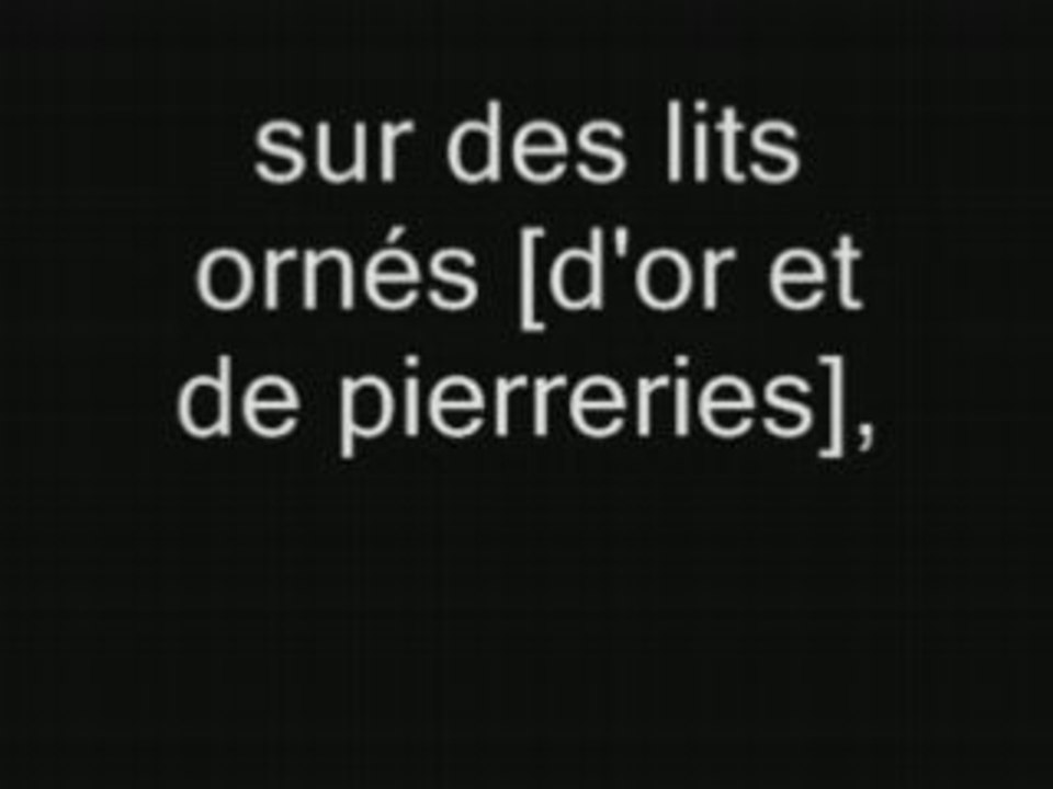 Quelques verset sur le paradis !