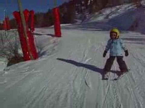 Candice et ses premieres descentes