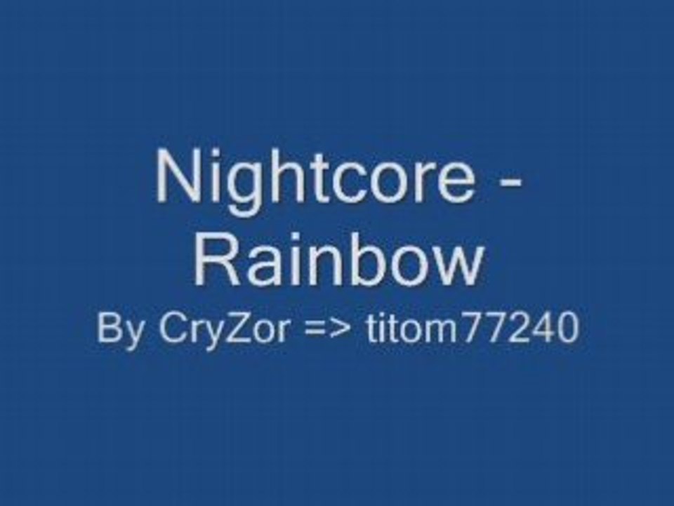Nightcore - Rainbow