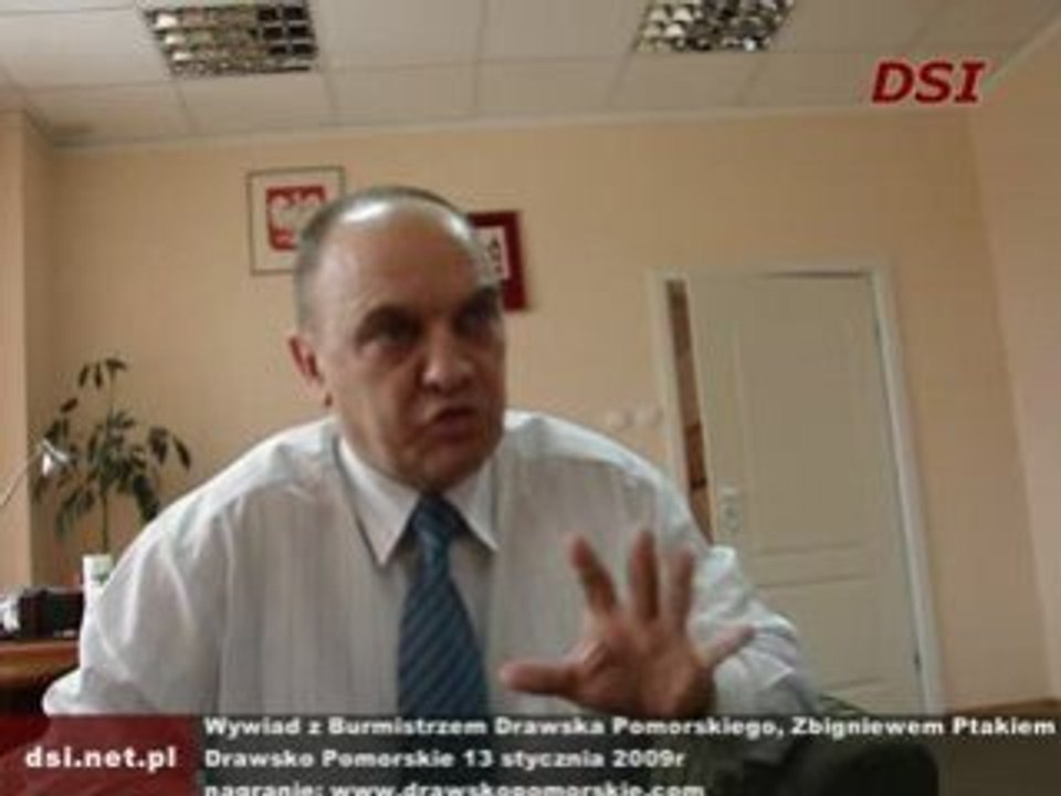 Wywiad  z burmistrzem Zbigniewem Ptakiem