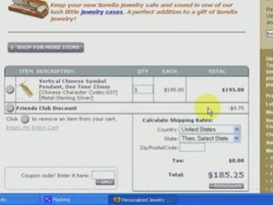 Valentines Day Jewelry - Chinese Symbol Jewelry