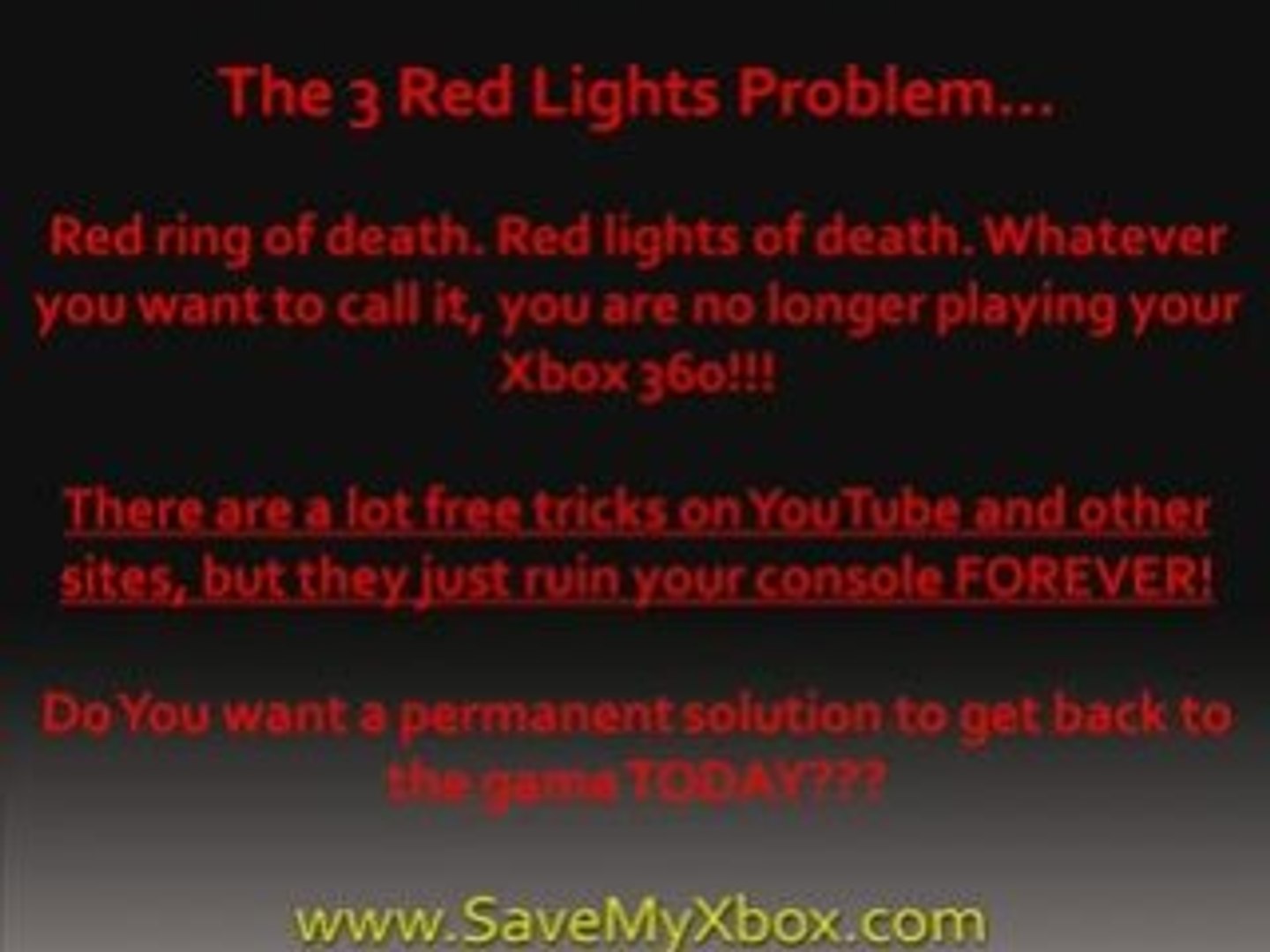 Xbox 360 3 Red Lights Fix - Red Ring Of Death (NO TOWEL) - video Dailymotion