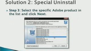 How To Remove Adobe Photoshop cs3 and other Adobe Products?