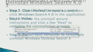 How To Uninstall Windows Desktop Search?
