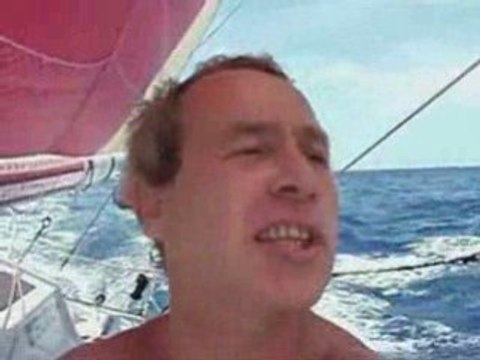 Roland Jourdain navigue sur un air de samba sur Véolia