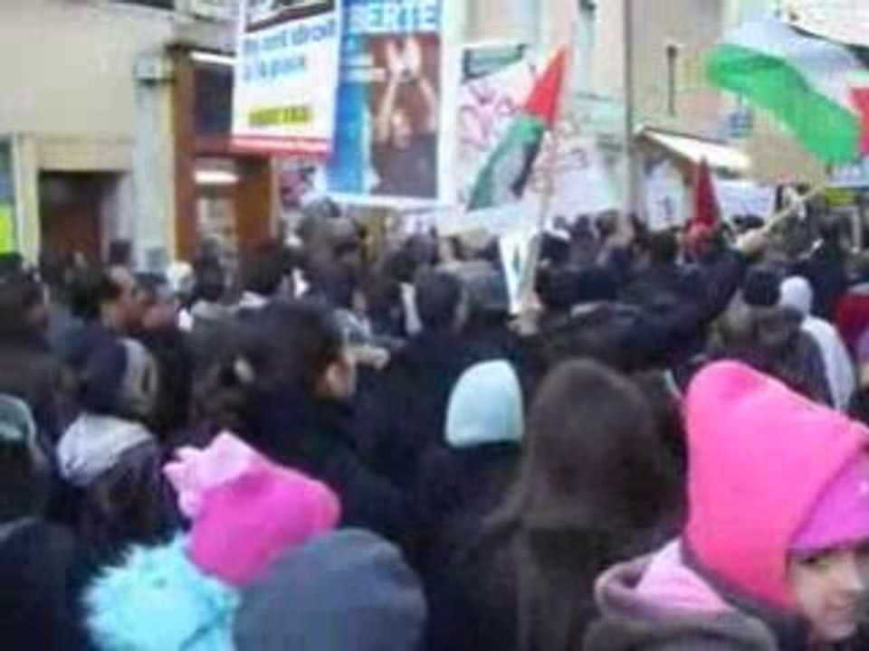 Manif à bourg en bresse contre le massacre israelien a gaza 3/8
