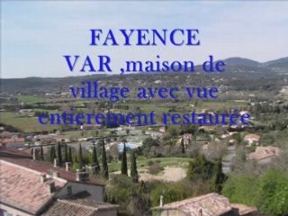 Maison de Village à vendre, rénovée à Fayence