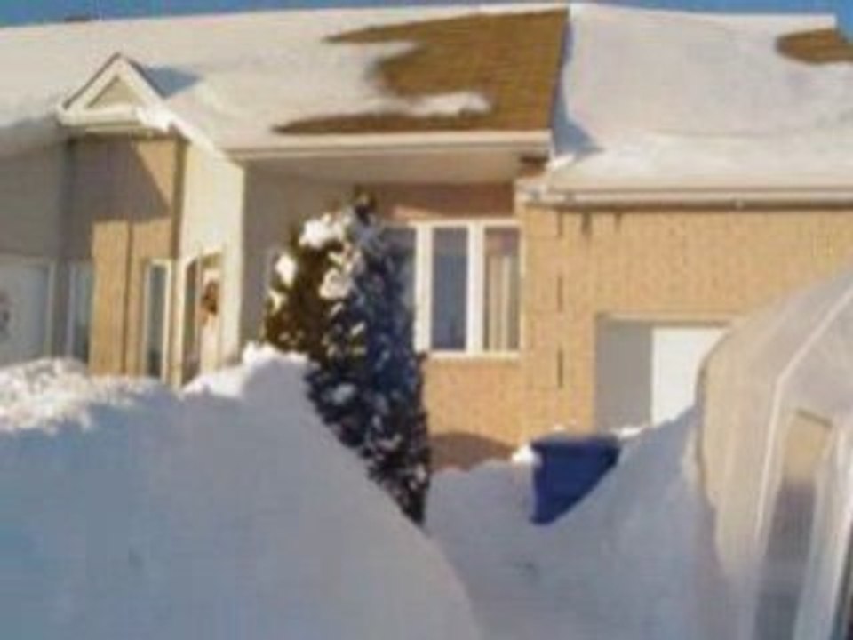 La neige ,la maison