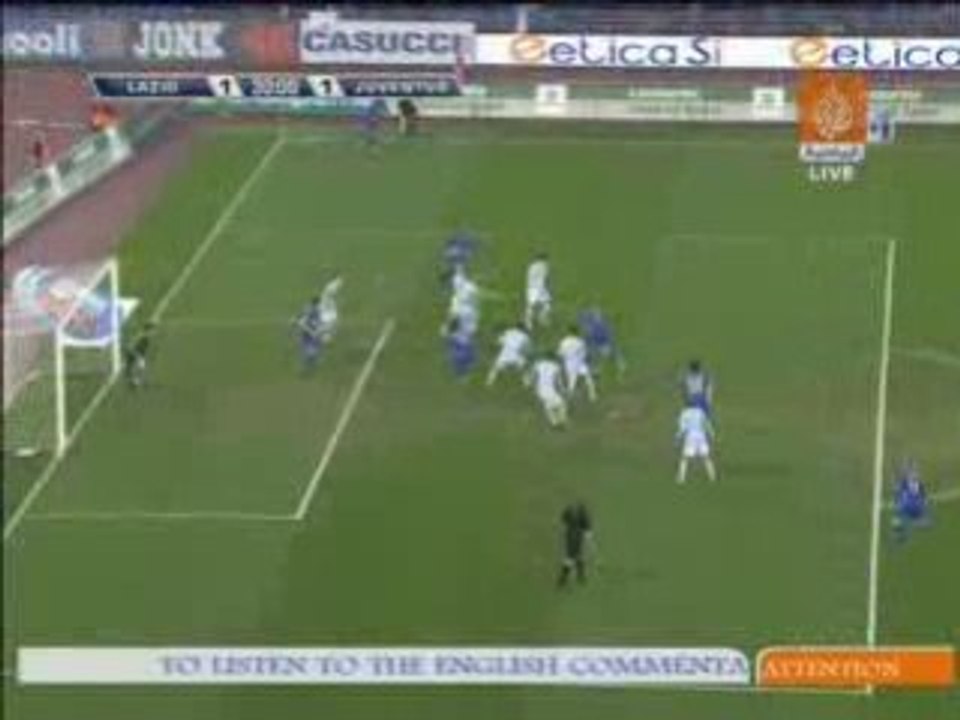 LAZIO ROME - JUVENTUS TURIN 1-1 BUT DE MELLBERG