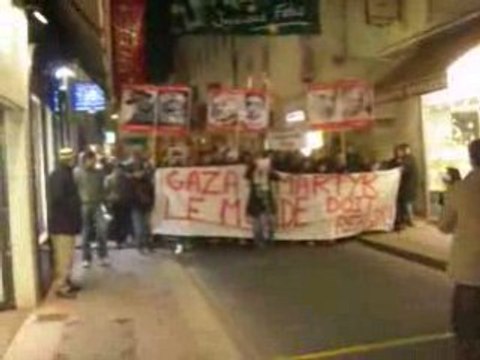 Manif à bourg en bresse contre le massacre israelien a gaza 1/2