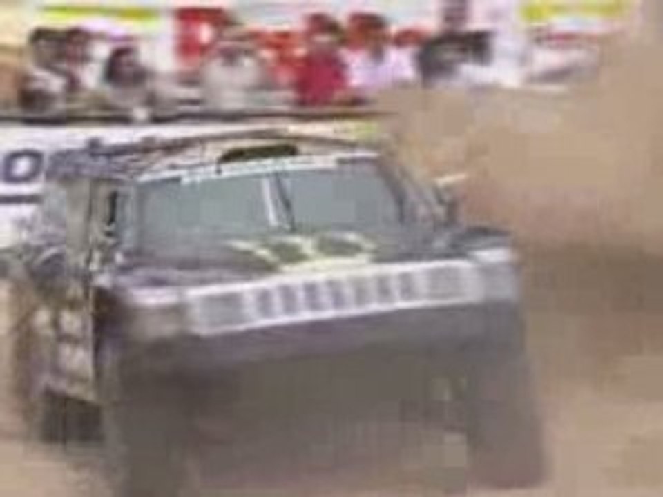 Dakar Rally R. Gordon Hummer On Podium